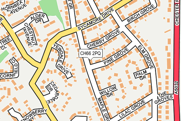 CH66 2PQ map - OS OpenMap – Local (Ordnance Survey)