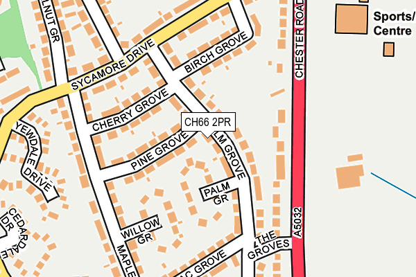 CH66 2PR map - OS OpenMap – Local (Ordnance Survey)