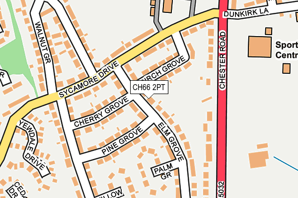 CH66 2PT map - OS OpenMap – Local (Ordnance Survey)