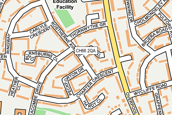 CH66 2QA map - OS OpenMap – Local (Ordnance Survey)