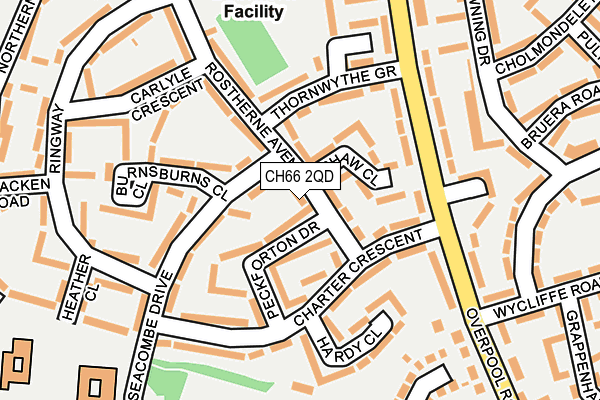 CH66 2QD map - OS OpenMap – Local (Ordnance Survey)