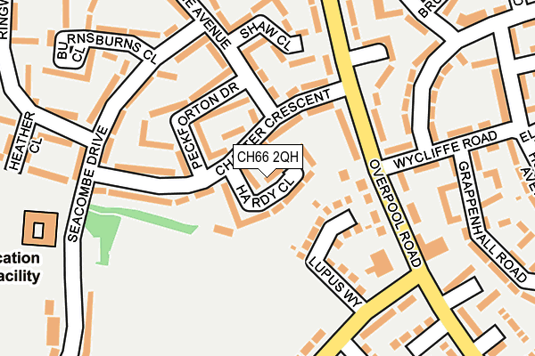 CH66 2QH map - OS OpenMap – Local (Ordnance Survey)