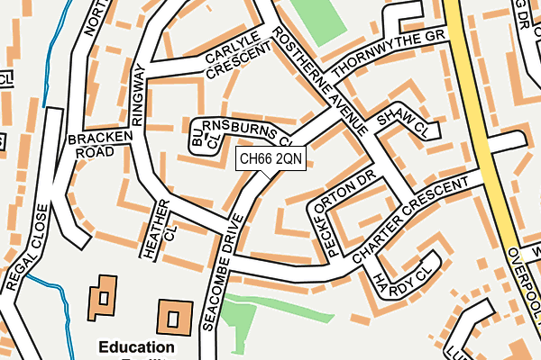 CH66 2QN map - OS OpenMap – Local (Ordnance Survey)