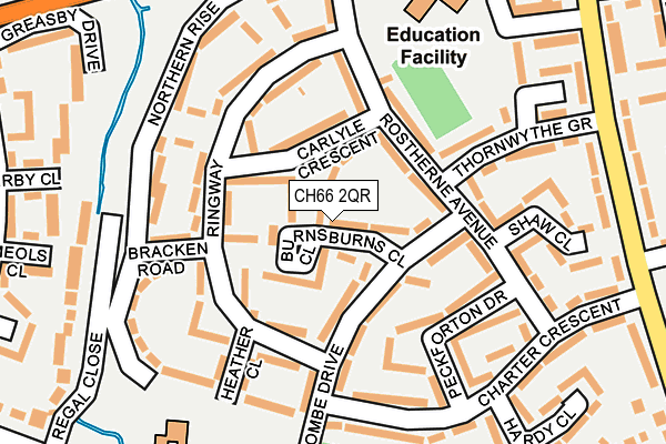 CH66 2QR map - OS OpenMap – Local (Ordnance Survey)