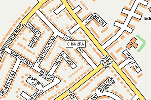 CH66 2RA map - OS OpenMap – Local (Ordnance Survey)