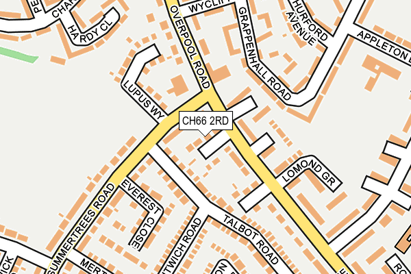 CH66 2RD map - OS OpenMap – Local (Ordnance Survey)