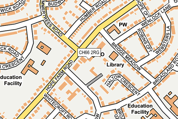 CH66 2RG map - OS OpenMap – Local (Ordnance Survey)