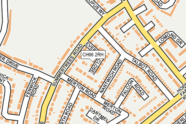 CH66 2RH map - OS OpenMap – Local (Ordnance Survey)