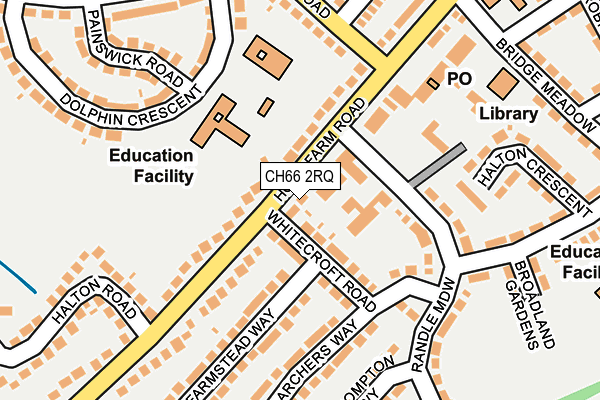 CH66 2RQ map - OS OpenMap – Local (Ordnance Survey)