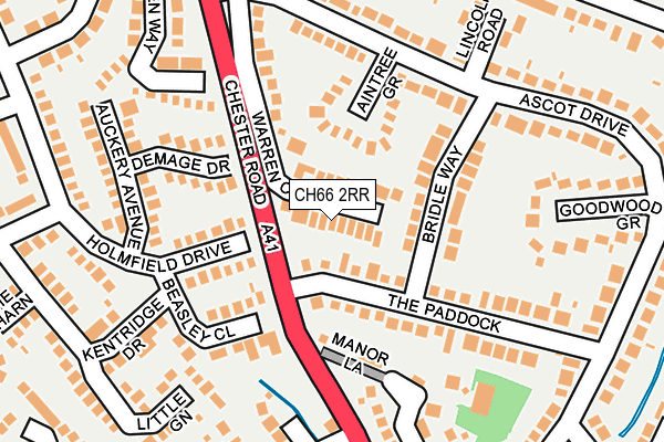 CH66 2RR map - OS OpenMap – Local (Ordnance Survey)