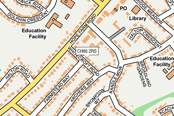 CH66 2RS map - OS OpenMap – Local (Ordnance Survey)