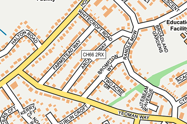 CH66 2RX map - OS OpenMap – Local (Ordnance Survey)