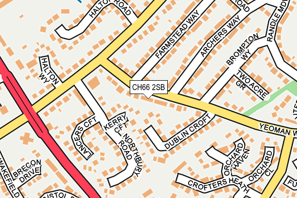 CH66 2SB map - OS OpenMap – Local (Ordnance Survey)