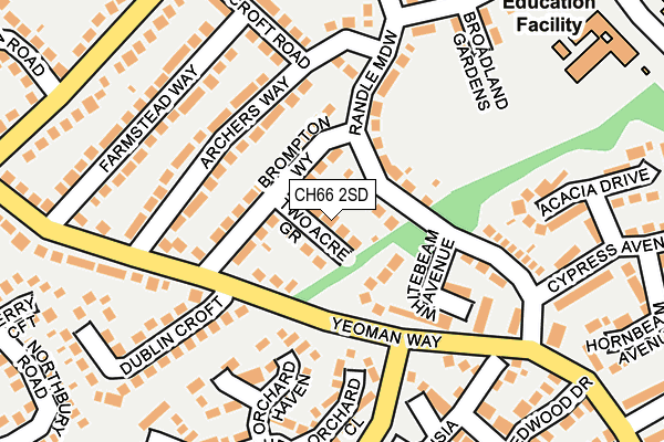 CH66 2SD map - OS OpenMap – Local (Ordnance Survey)