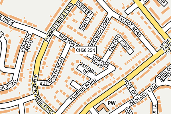 CH66 2SN map - OS OpenMap – Local (Ordnance Survey)