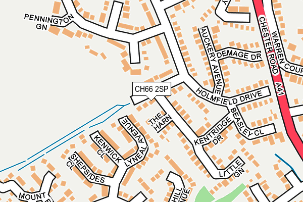 CH66 2SP map - OS OpenMap – Local (Ordnance Survey)