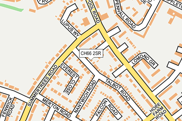 CH66 2SR map - OS OpenMap – Local (Ordnance Survey)