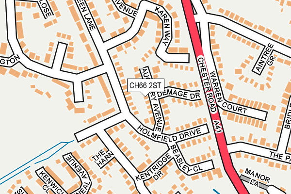 CH66 2ST map - OS OpenMap – Local (Ordnance Survey)