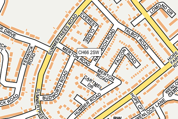 CH66 2SW map - OS OpenMap – Local (Ordnance Survey)