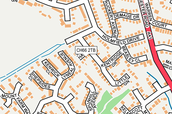 CH66 2TB map - OS OpenMap – Local (Ordnance Survey)