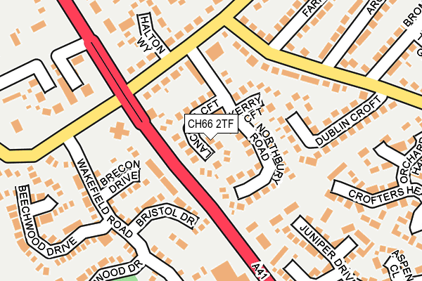 CH66 2TF map - OS OpenMap – Local (Ordnance Survey)