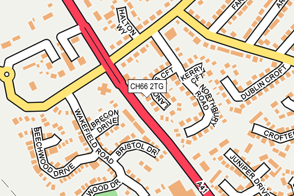 CH66 2TG map - OS OpenMap – Local (Ordnance Survey)
