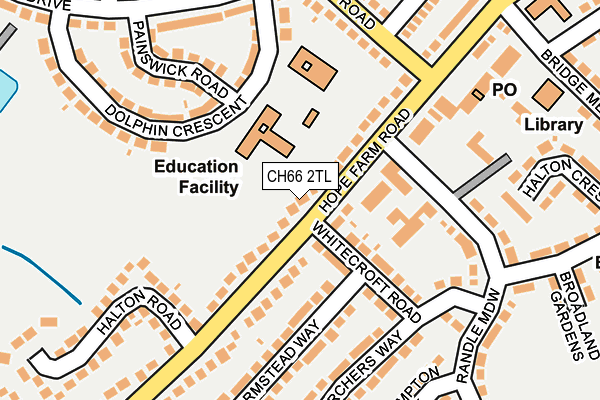 CH66 2TL map - OS OpenMap – Local (Ordnance Survey)