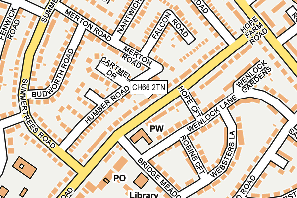 CH66 2TN map - OS OpenMap – Local (Ordnance Survey)