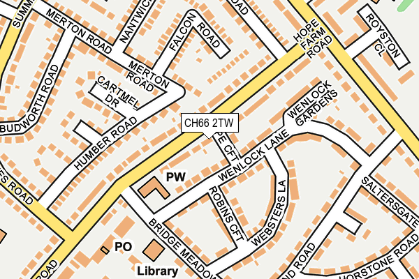 CH66 2TW map - OS OpenMap – Local (Ordnance Survey)