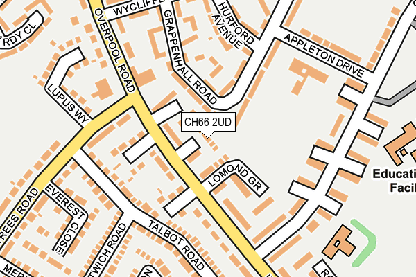 CH66 2UD map - OS OpenMap – Local (Ordnance Survey)