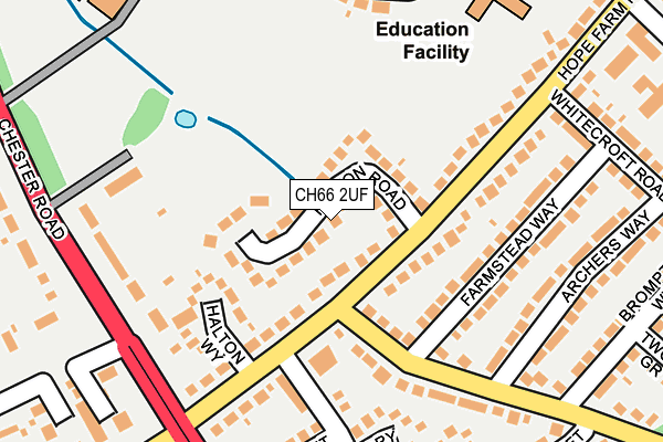 CH66 2UF map - OS OpenMap – Local (Ordnance Survey)