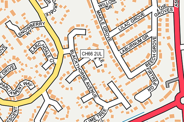 CH66 2UL map - OS OpenMap – Local (Ordnance Survey)