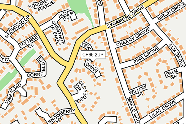 CH66 2UP map - OS OpenMap – Local (Ordnance Survey)