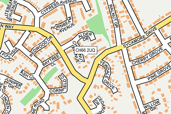 CH66 2UQ map - OS OpenMap – Local (Ordnance Survey)