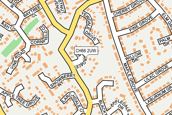 CH66 2UW map - OS OpenMap – Local (Ordnance Survey)