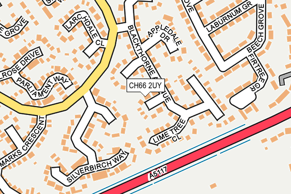 CH66 2UY map - OS OpenMap – Local (Ordnance Survey)