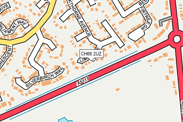 CH66 2UZ map - OS OpenMap – Local (Ordnance Survey)