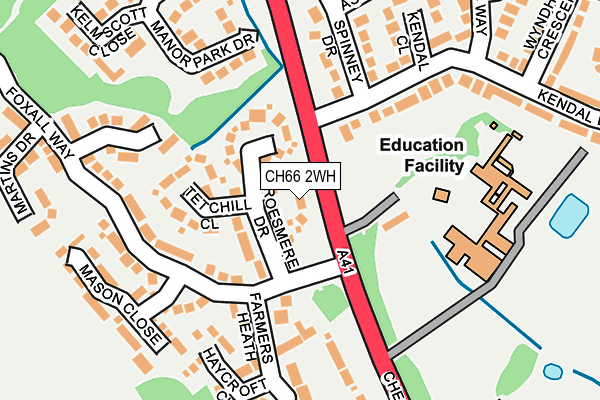 CH66 2WH map - OS OpenMap – Local (Ordnance Survey)