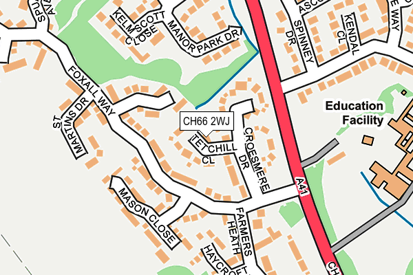 CH66 2WJ map - OS OpenMap – Local (Ordnance Survey)