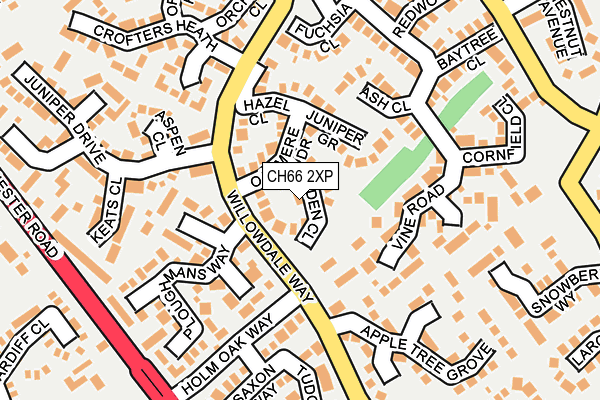 CH66 2XP map - OS OpenMap – Local (Ordnance Survey)