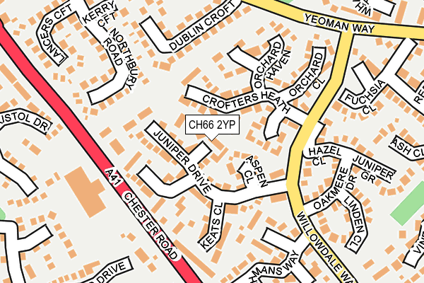 CH66 2YP map - OS OpenMap – Local (Ordnance Survey)