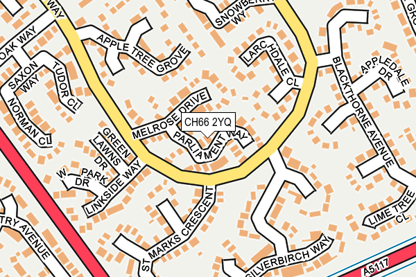 CH66 2YQ map - OS OpenMap – Local (Ordnance Survey)