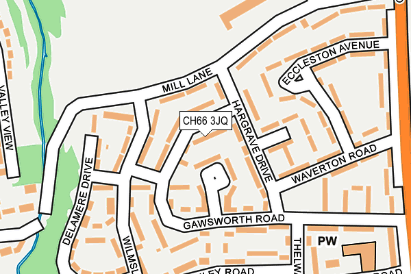 CH66 3JQ map - OS OpenMap – Local (Ordnance Survey)