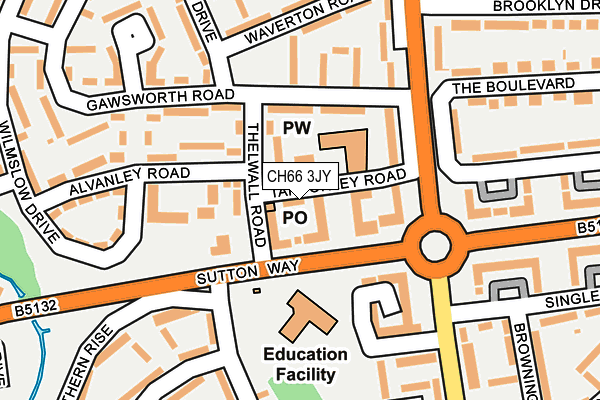 CH66 3JY map - OS OpenMap – Local (Ordnance Survey)