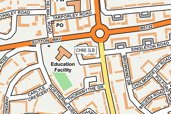 CH66 3LB map - OS OpenMap – Local (Ordnance Survey)