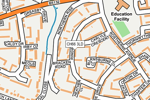 CH66 3LD map - OS OpenMap – Local (Ordnance Survey)