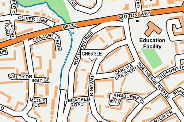 CH66 3LE map - OS OpenMap – Local (Ordnance Survey)