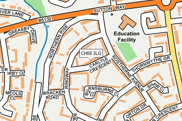 CH66 3LG map - OS OpenMap – Local (Ordnance Survey)