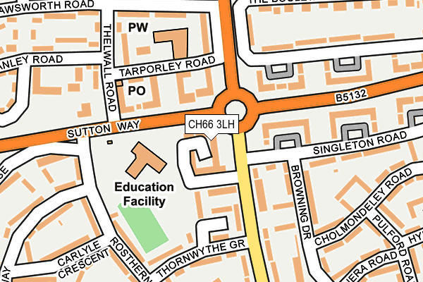 CH66 3LH map - OS OpenMap – Local (Ordnance Survey)