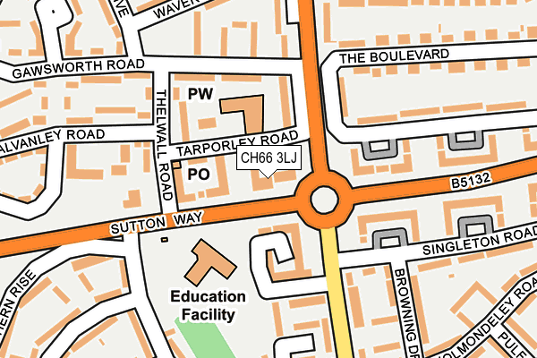 CH66 3LJ map - OS OpenMap – Local (Ordnance Survey)